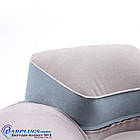 Дорожня надувна Подушка для подорожей з підголовником Silenta (grey) + чохол!, фото 4