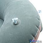 Дорожня надувна Подушка для подорожей з підголовником Silenta (grey) + чохол!, фото 7