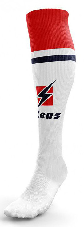 Гетри Zeus CALZA UNITED білий, червоний Чол 40-46 original Акція Знижка