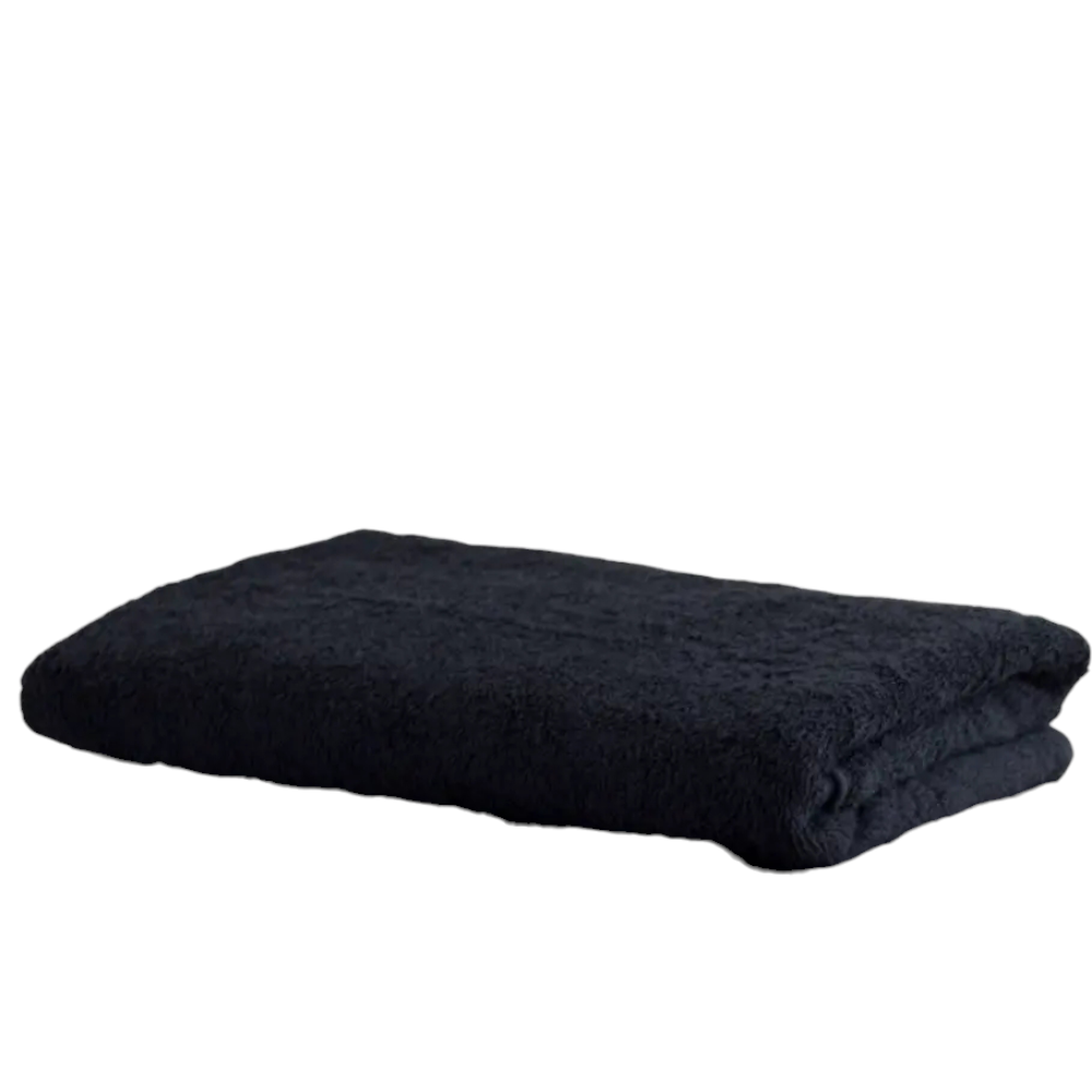 Рушник махровий без бордюру 70*140 см Чорний, фото 1