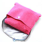 Дорожня надувна Подушка для подорожей з підголовником Silenta (pink) + чохол!, фото 8