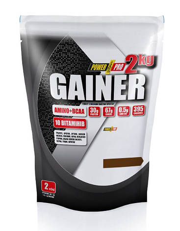 Гейнер Power Pro Gainer Amino + BCAA 2 кг смак, фото 1