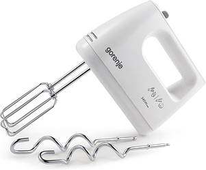 Міксер Gorenje ручний 345Вт, насадки-4, турборежим, білий, M360CW