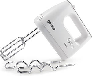 Міксер Gorenje ручний 450Вт, насадки-4, турборежим, білий, M420CW