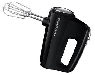 Міксер Russell Hobbs ручний Matte Black 350Вт, насадки-4, турборежим, чорний, 24672-56
