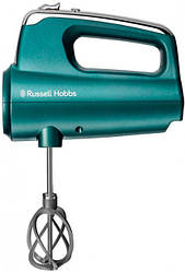 Міксер Russell Hobbs ручний Turquoise, 350Вт, насадки-4, турборежим, бірюзовий, 25891-56