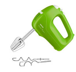 Міксер Sencor ручний 200Вт, насадки-2, турборежим, 5 швидкостей, зелений, SHM5401GR