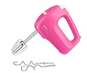 Міксер Sencor ручний 200Вт, насадки-2, турборежим, 5 швидкостей, рожевий, SHM5408RS