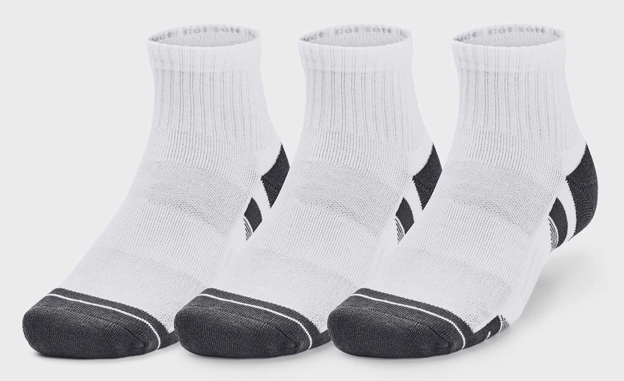 Шкарпетки UA Performance Cotton 3p Qtr білий Уні LG