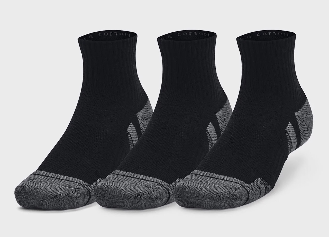 Шкарпетки UA Performance Cotton 3p Qtr чорний Уні MD
