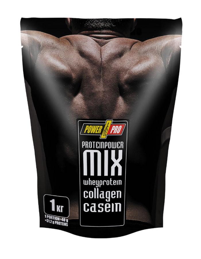 Протеїн Power Pro MIX Whey Protein Collagen Casein 1 кг смак