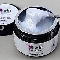 Гель No020 для нарощування нігтів MEIN, 30 мл з шимером