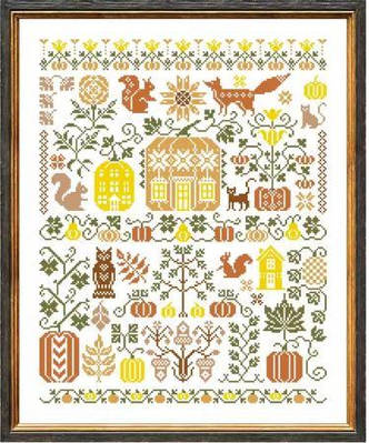 Набір для вишивання "Forest animals ". AIDA 14CT ,38*46 см.  БЕЗ нанесення на канву схеми.