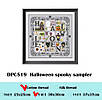 Набір для вишивання "Halloween spooky sampler". AIDA 14CT ,30*30 см. БЕЗ нанесення на канву схеми., фото 2