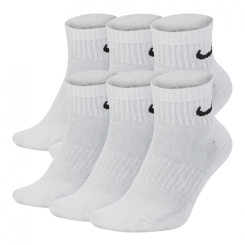 Шкарпетки Nike U NK EVERYDAY CUSH ANKLE 6PR-BD білий Уні 46-50 original Акція Знижка