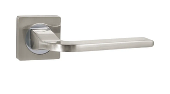 Ручка дверна на квадратній основі Ajax Trend jk Sn-Cp 3 матовий нікель-хром