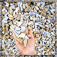 Кварцитова крихта золотисто-жовта для декоративного оформлення