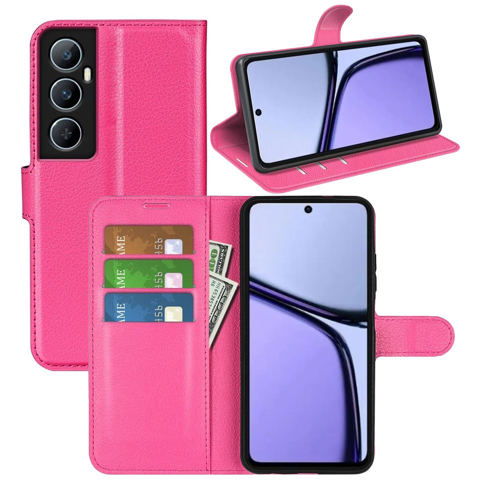 Чохол-книжка Litchie Wallet для Realme C65 4G Rose