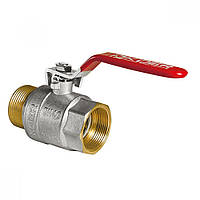 Кран кульовий 1/2" ГШВ ручка вентіль червона Koer