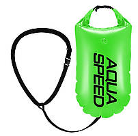 Буй для плавання Aqua Speed Open Water Swim Buoy 61240 салатовий, чорний Уні 17 літрів original Акція Знижка