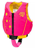Жилет для плавання Aqua Speed Swim Star 61130 малиновий, жовтий Діт 15-19 кг original Акція Знижка
