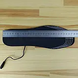 Універсальні теплі устілки для взуття з підігрівом від usb (ЮСБ) (розмір 41-46 / 25-28,5 см) iC227, фото 4