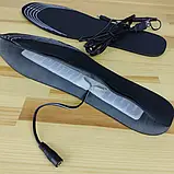 Універсальні теплі устілки для взуття з підігрівом від usb (ЮСБ) (розмір 41-46 / 25-28,5 см) iC227, фото 5