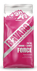 BAVARO FORCE 28/16 ADULT+JUNIOR Корм для активних собак та цуценят від 2-х місяців 18 кг