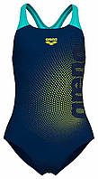 Купальник для дівчат Arena DIM LIGHT SWIMSUIT SWIM PRO BA чорний, жовтий, бірюзовий Діт 116 см original Акція