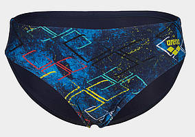 Плавки Arena DALY SWIM BRIEFS темно-синій, синій, бірюзовий, жовтий Діт 128 см original Акція Знижка