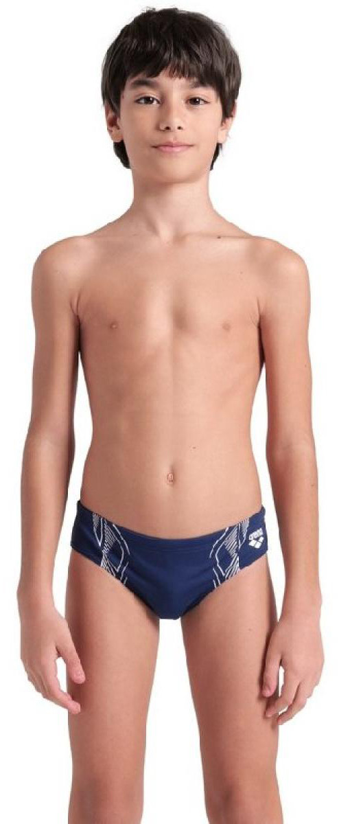 Плавки Arena REFLECTING SWIM BRIEFS темно-синій, білий Діт 128 см original Акція Знижка