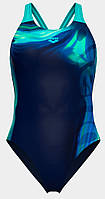 Купальник закритий для жінок Arena DREAMHLINE SWIMSUIT V BACK синій, бірюзовий Жін 38 original Акція Знижка