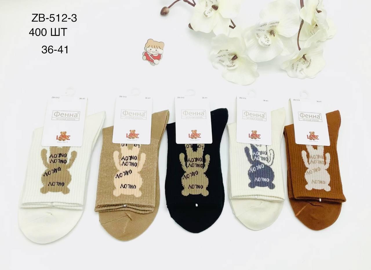 Шкарпетки жіночі 10 пар демісезонні з бавовни Фенна розмір 37-41 мікс кольорів