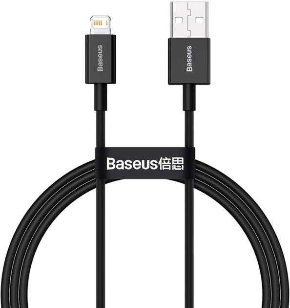 Кабель Baseus Superior Series Fast Charging Data Cable USB to iP 2.4A 1m Black, фото 1