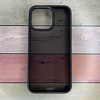 Чохол iPhone 15 Pro MAX накладка Spigen Ultra Hybrid чорний борт/прозорий протиударний Full black