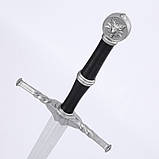 Меч Відьмака Геральта Witcher білий вовк 104 без ножен ПВХ пластик, фото 3