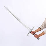 Меч Відьмака Геральта Witcher білий вовк 104 без ножен ПВХ пластик, фото 6