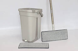 Швабра натирач + відро с двома відсіками для віджиму + 1 запаска, "R1".