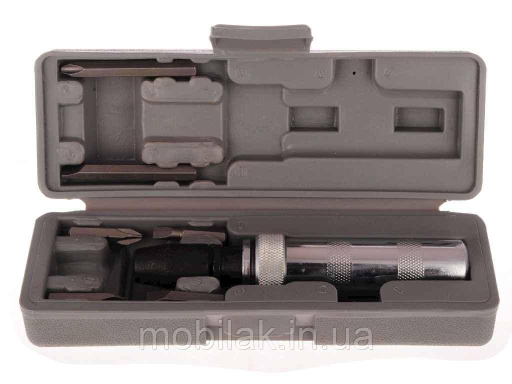 Викрутка ударна пластиковий футляр 6 біт арт.40-0151 ТМ MASTER TOOL