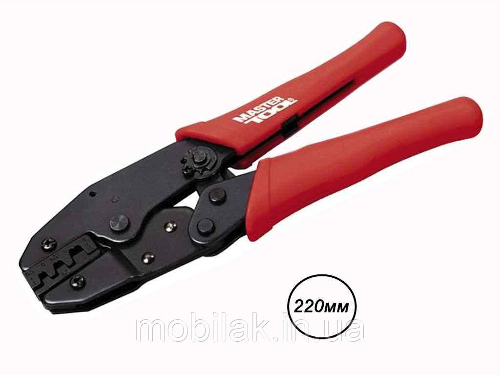 Кліщі для обжимки контактів з тріщ.220мм 75-2250 ТМ MASTER TOOL