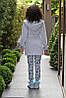 Жіночий костюм-трійка для дому із бірюзовою футболкою, халатом на запах та штанами HAYS 6056 (L), фото 3