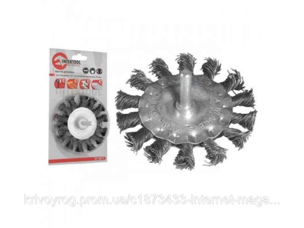 Щітка кільцева 100 мм для дриля, 1/4 BT-8100 ТМ INTERTOOL, фото 1