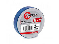 Стрічка ізоляційна 0.15мм*17мм*10м, синя IT-0010 ТМ INTERTOOL