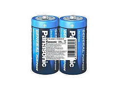 Батарейка сольова R14/C 2шт (плівка) ТМ Panasonic