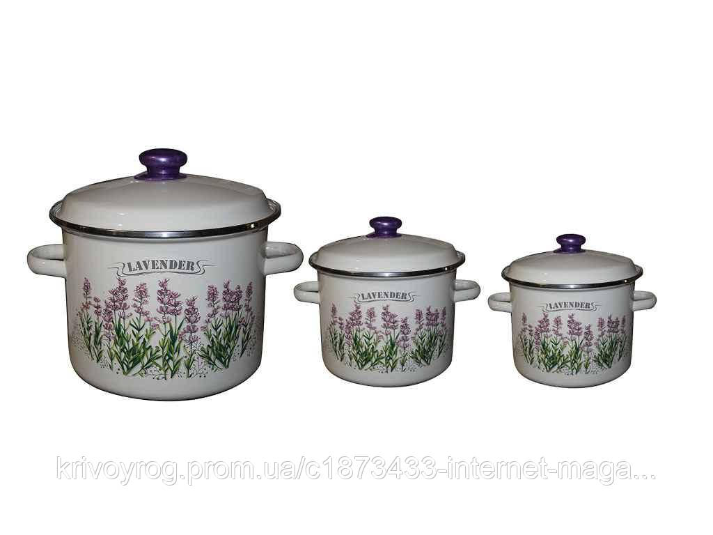 Набір ем. посуду 3-х предм. No732 Лаванда ТМ IDILIA, фото 1