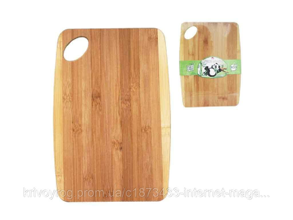 Дошка обробна бамбукова з отвором 20*15см 8866 ТМ SNT, фото 1