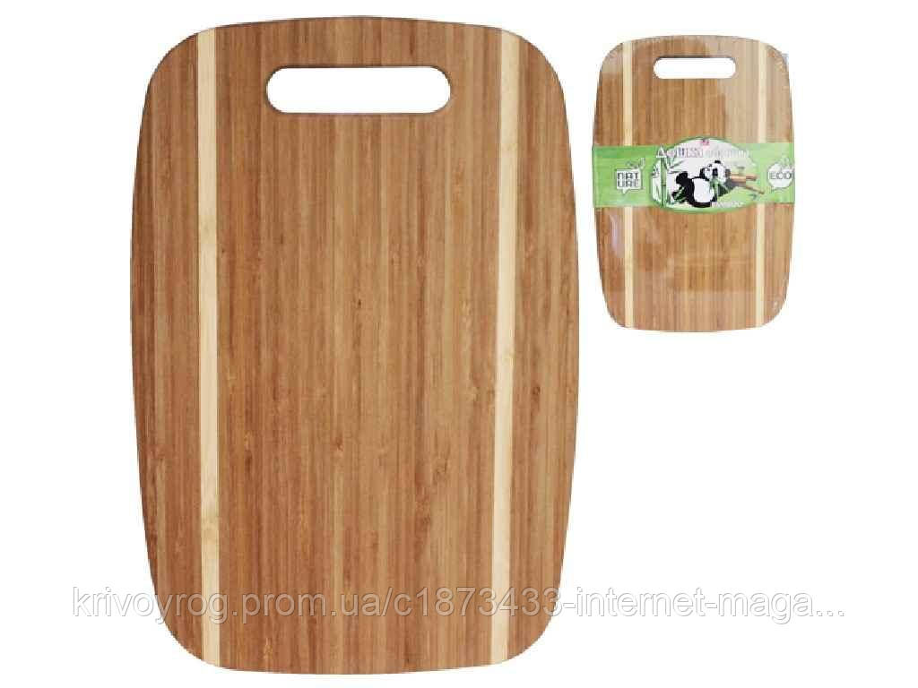 Дошка обробна бамбукова з отвором 30*20см 8861 ТМ SNT, фото 1