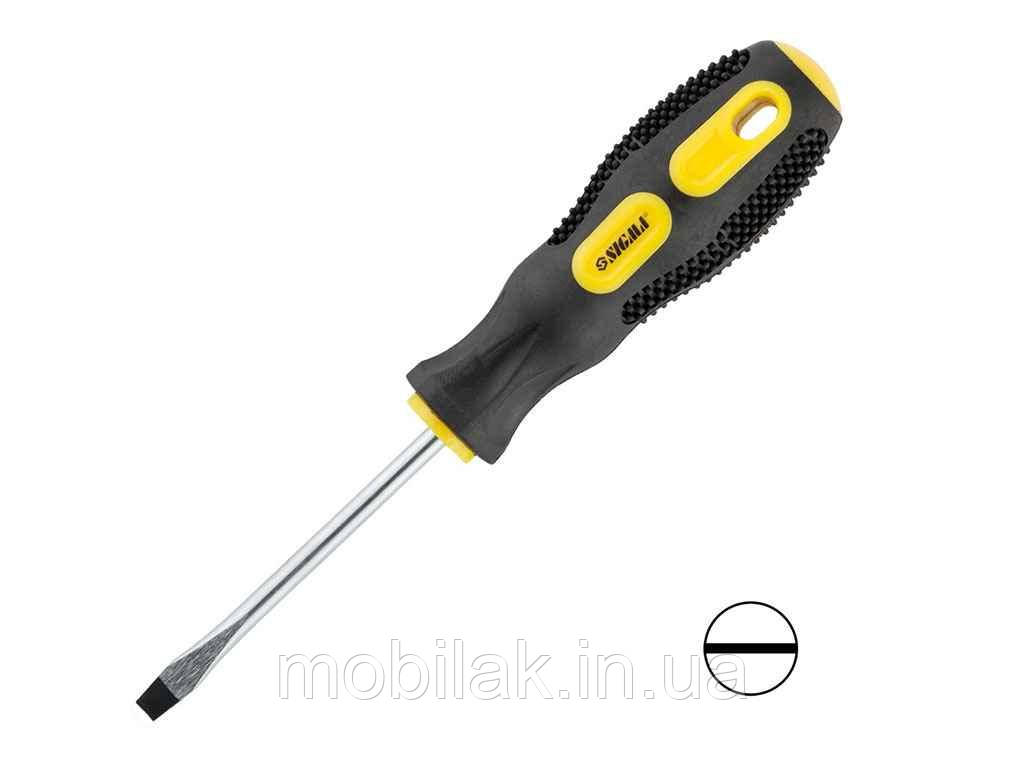 Викрутка шліцьова SL 5.0х75мм CrV 4006341 ТМ SIGMA