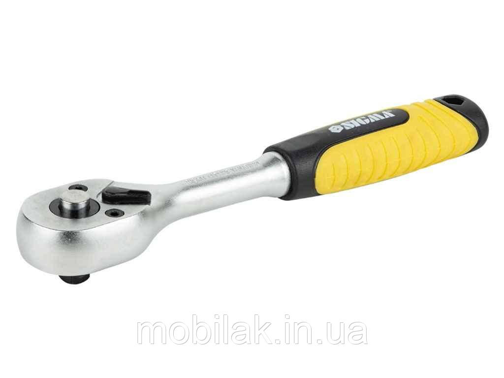 Ключ-тріскачка ¼ 150мм 72T CrV 6050021 ТМ SIGMA
