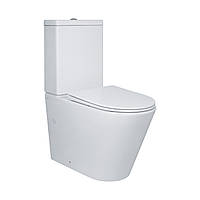 Унітаз підлоговий Qtap Swan Ultra Quiet з сидінням Soft-close 640x360x835 мм QT16222182TW White Baumar - Знак Якості